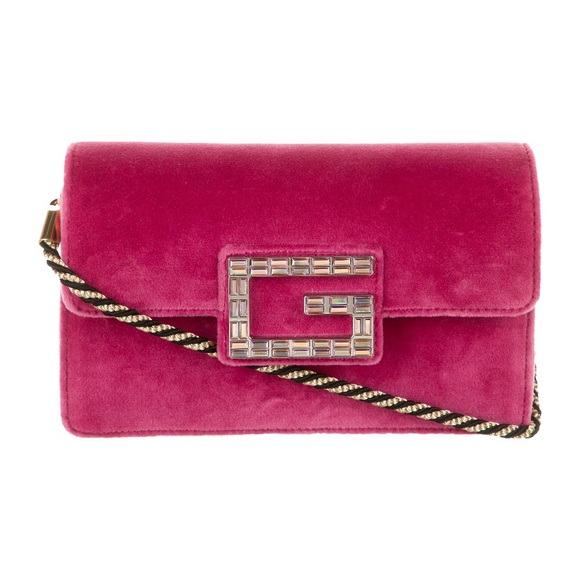 Gucci Broadway Crystal Embellished Velvet Bag - Picture 1 of 6